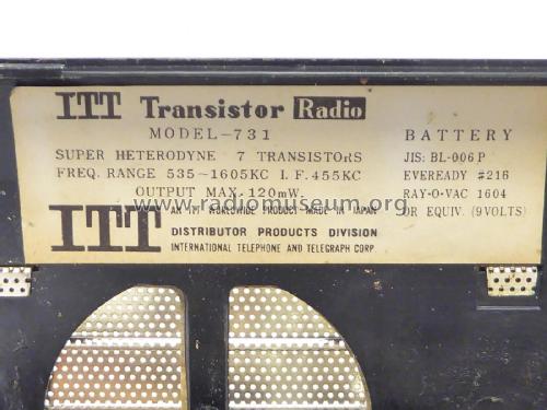 All Transistor 731; ITT, International (ID = 2257281) Radio