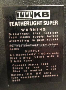 Featherlight Super 12; ITT-KB; Foots Cray, (ID = 1661062) Television
