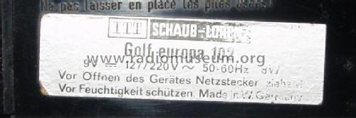 GOLF europa 102 52140173; ITT Schaub-Lorenz (ID = 1088919) Radio