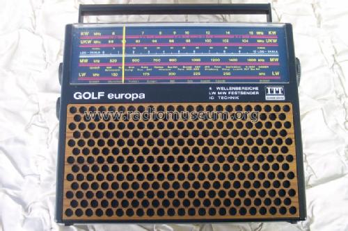 Golf Europa 108A 5213-0299; ITT Schaub-Lorenz (ID = 1287048) Radio