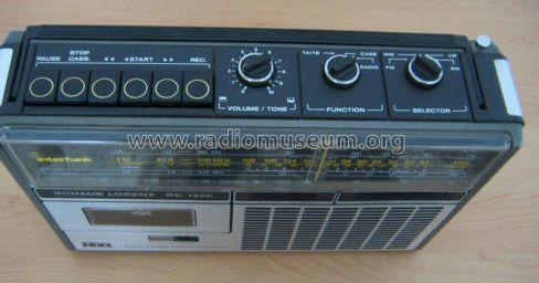 Interfunk 4 Band AM/FM Radiorecorder RC 1500; ITT Schaub-Lorenz (ID = 1051901) Radio