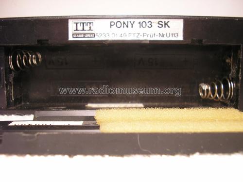 Pony 103SK; ITT Schaub-Lorenz (ID = 1971483) Radio