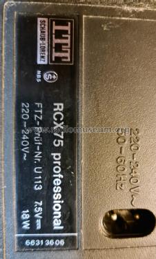 Professional RCX75 66313606; ITT Schaub-Lorenz (ID = 3103687) Radio