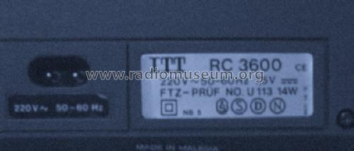 RC3600; ITT Schaub-Lorenz (ID = 653456) Radio