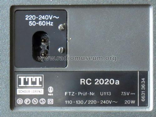 RC 2020a; ITT Schaub-Lorenz (ID = 2124485) Radio