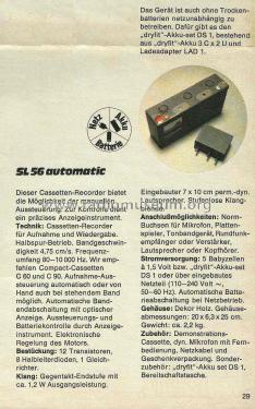 SL56 Automatic; ITT Schaub-Lorenz (ID = 1986614) Ton-Bild