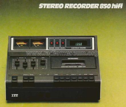 Stereo Recorder 850 HiFi; ITT Schaub-Lorenz (ID = 1925965) R-Player