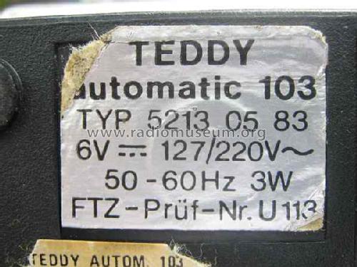 Teddy automatic 103 52130583; ITT Schaub-Lorenz (ID = 654880) Radio
