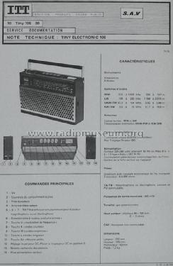 Tiny electronic 106; ITT Schaub-Lorenz (ID = 1176992) Radio