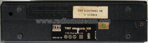 Tiny electronic 106; ITT Schaub-Lorenz (ID = 532762) Radio