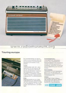 TOURING europa 52150107; ITT Schaub-Lorenz (ID = 3107172) Radio