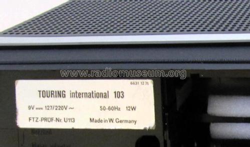 Touring international 103 52151421; ITT Schaub-Lorenz (ID = 2452200) Radio