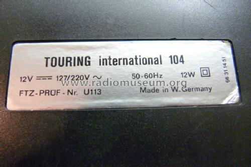 Touring International 104 52151411; ITT Schaub-Lorenz (ID = 1183729) Radio