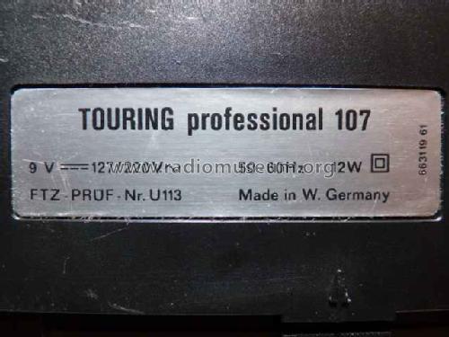 Touring Professional 107 5215 1477; ITT Schaub-Lorenz (ID = 1565592) Radio