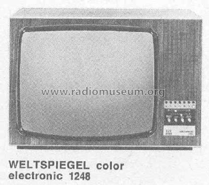 Weltspiegel Color Electronic 1248; ITT Schaub-Lorenz (ID = 436829) Television