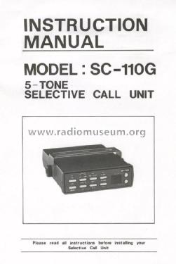 Selective Call SC-110G; Iwata Electric Co (ID = 3046405) Misc