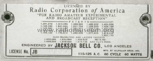 84 Peter Pan 'Junior' Export; Jackson-Bell Co. pre (ID = 695000) Radio