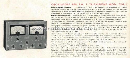 Sweep Marker Generator TVG-1; Jackson The (ID = 2504913) Ausrüstung