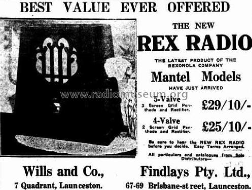 Rex Mantle 5 ; Jackson & MacDonald (ID = 1817502) Radio