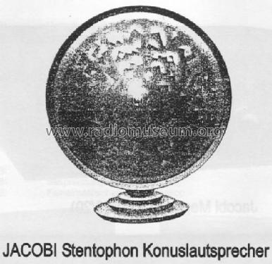 Stentophon 20083; Jacobi; Radio-, (ID = 35224) Speaker-P