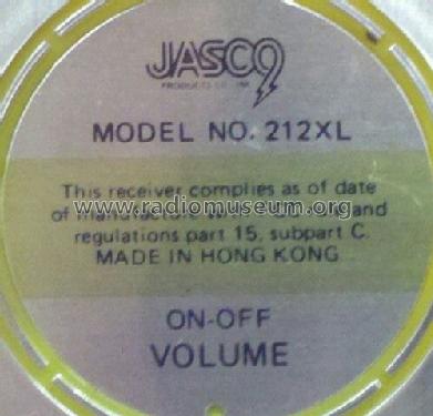 Headphone Radio 212XL; Jasco Products Co. (ID = 1358906) Radio