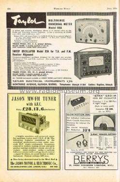 MW/FM Tuner with A.F.C. ; Jason Motor & (ID = 2836778) Radio