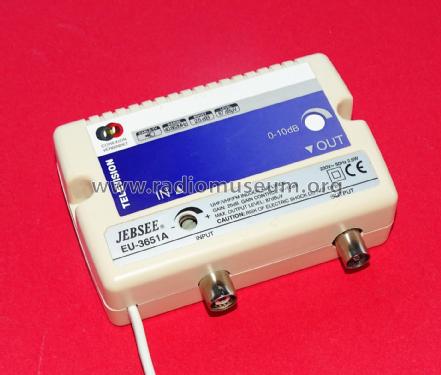 UHF/VHF/FM Cable TV Amplifier EU-3651A; Jebsee Electronics (ID = 3077326) RF-Ampl.