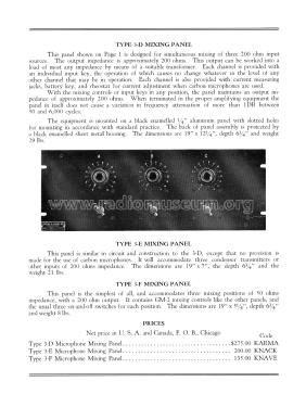 Mixing Panel 3-F; Jenkins, J.E., & S.E (ID = 2510779) Ampl/Mixer