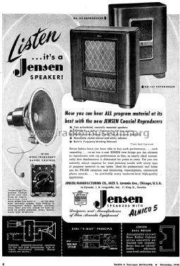 RA151 ; Jensen Radio (ID = 1174882) Altavoz-Au