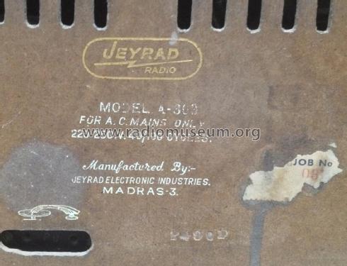 A-303; Jeyrad Electronic (ID = 2712622) Radio