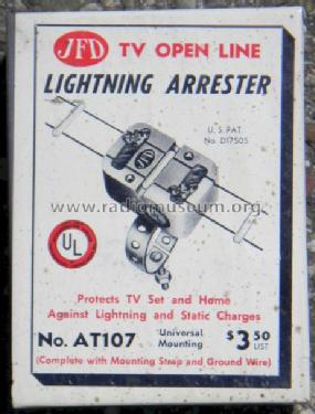 TV Open Line Lightning Arrester AT107; JFD Mfg. Co. Inc.; (ID = 1247216) Misc