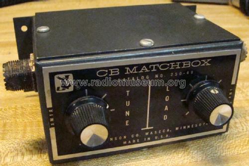 CB Matchbox 250-49; Johnson Company, E.F (ID = 1938420) CB-Funk