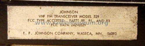 Fleetcom II 529; Johnson Company, E.F (ID = 1944262) Commercial TRX