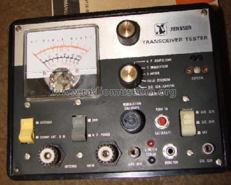 Transceiver Tester 250-0718-001; Johnson Company, E.F (ID = 1325362) Equipment