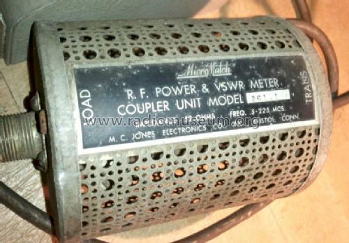 MicroMatch RF Power & VSWR Meter Coupler Unit 261.1; Jones Electronics Co (ID = 1359480) Equipment