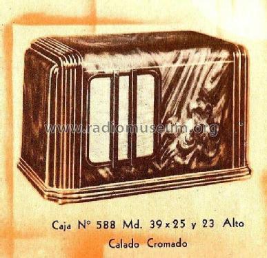 Mueble de radio 588 Md; Jorcin Radio Mueble, (ID = 2617513) Cabinet