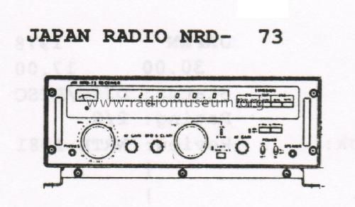 NRD-73; JRC Japan Radio Co., (ID = 2943067) Commercial Re