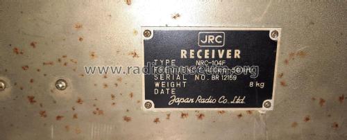 Nautical receiver NRC-104 /D /E /F; JRC Japan Radio Co., (ID = 2821587) Commercial Re