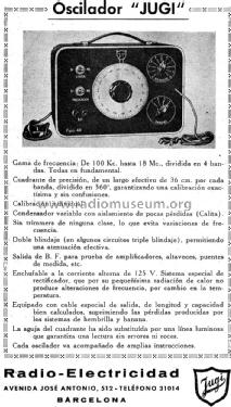 Oscilador R.F. 44; Jugi, Radio (ID = 1374268) Equipment