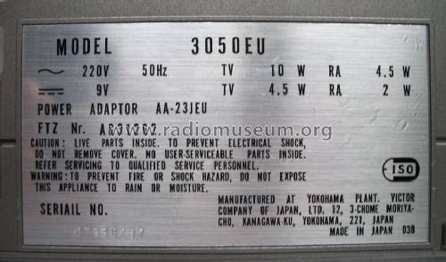 3050 EU; JVC - Victor Company (ID = 632211) TV Radio