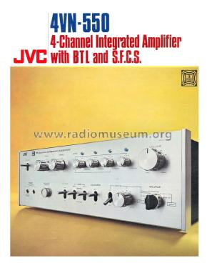 4 Channel Integrated Amplifier 4VN-550; JVC - Victor Company (ID = 1922847) Ampl/Mixer