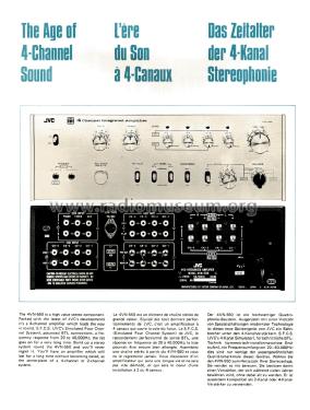 4 Channel Integrated Amplifier 4VN-550; JVC - Victor Company (ID = 1922848) Ampl/Mixer