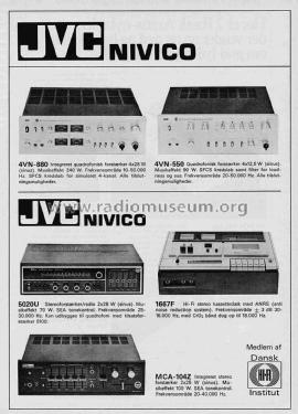 4 Channel Integrated Amplifier 4VN-550; JVC - Victor Company (ID = 2804277) Ampl/Mixer