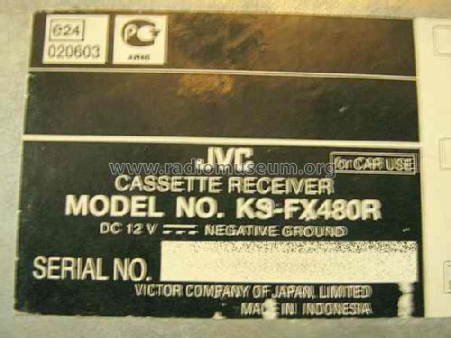 Cassette Receiver KS-FX480R; JVC - Victor Company (ID = 1011610) Car Radio