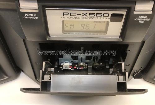 CD Portable Component System PC-X560BK ; JVC - Victor Company (ID = 2990105) Radio