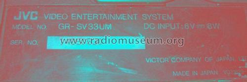 Compact VHS GR-SV33; JVC - Victor Company (ID = 1849817) R-Player