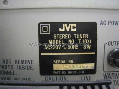 FM/MW/LW Stereo Tuner T-10XL; JVC - Victor Company (ID = 2073642) Radio