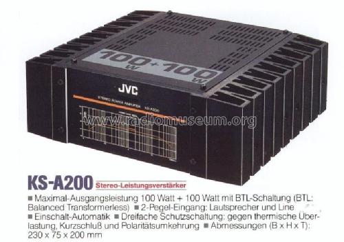 KS-A200; JVC - Victor Company (ID = 580977) Ampl/Mixer