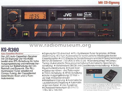 KS-R360; JVC - Victor Company (ID = 577400) Car Radio