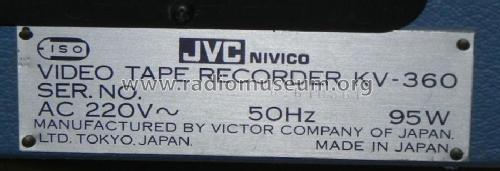 Solid State Video Tape Recorder KV-360; JVC - Victor Company (ID = 1062636) Enrég.-R